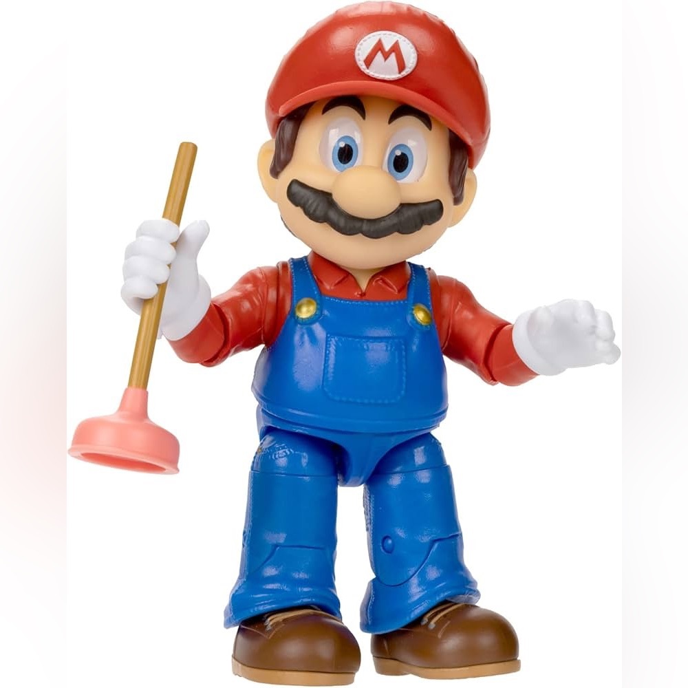 Super Mario Action Figure with Plunger
